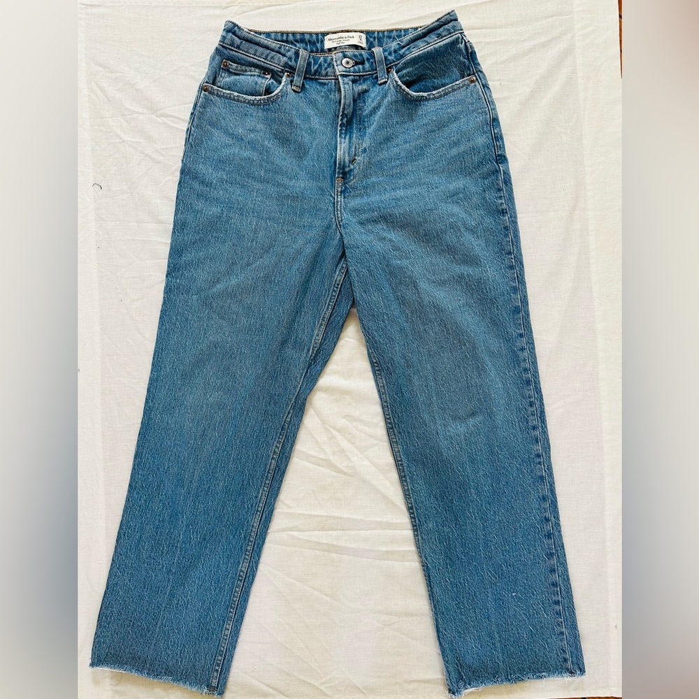 Abercrombie & Fitch Blue Ankle Jeans